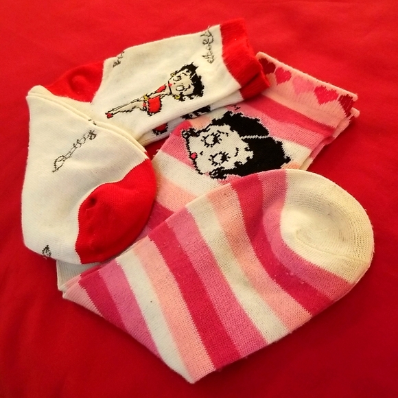 Betty Boop Accessories - Betty Boop Socks (2 Pair)